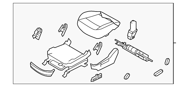 88105-3J201-V9D Деталь CUSHION ASSY, LEFT
