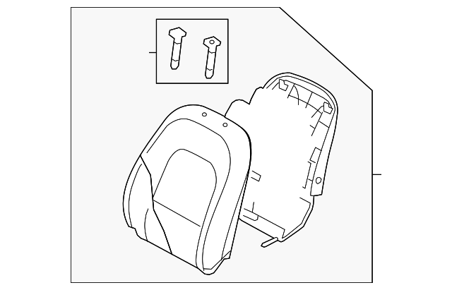 88300-3J463-V9B Деталь SEAT BACK ASSY, LEFT