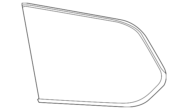 83300-3KA3A Деталь QUARTER GLASS, RIGHT