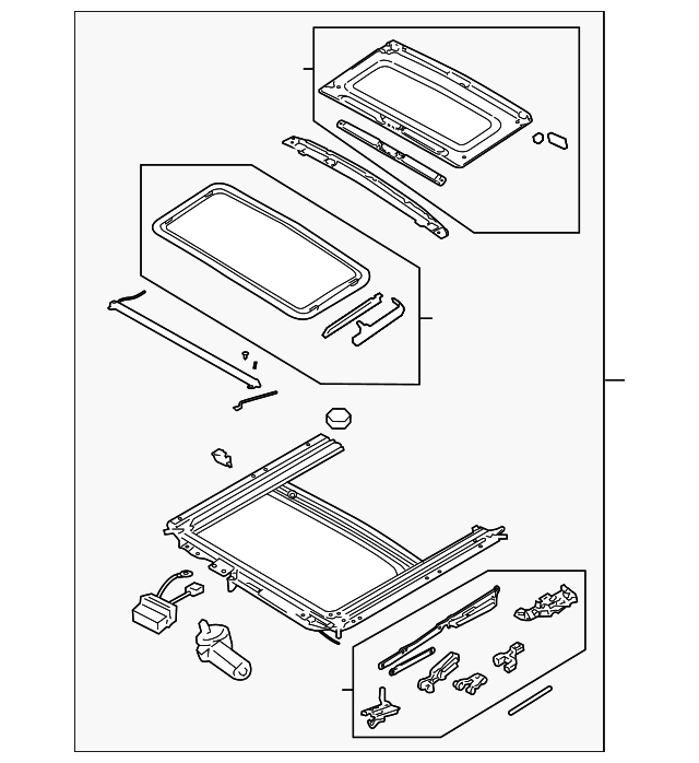7871085Z02 Деталь SUNROOF ASSY