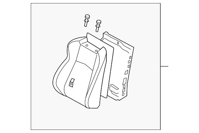 87650-CD011 Деталь SEAT BACK ASSY