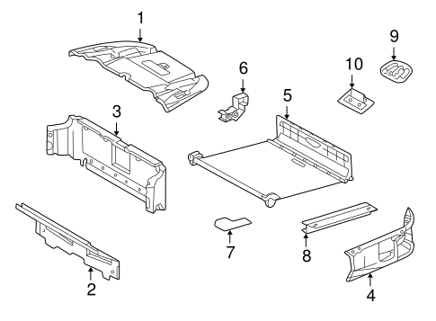 CLK320 INTERIOR TRIM - CONVERTIBLE TOP