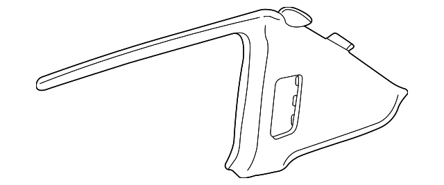 1J4-867-287-D-6K8 Деталь UPPER QTR TRIM, LEFT
