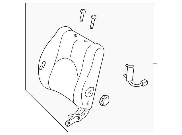EC0188130F42 Деталь SEAT BACK ASSY, RIGHT