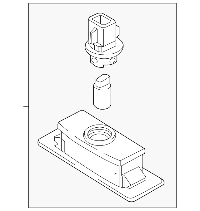 92501-C1000 Деталь LICENSE LAMP, RIGHT