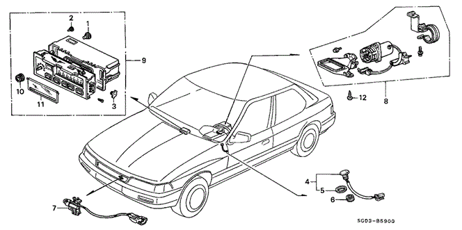 LEGEND COUPE A / C SENSOR