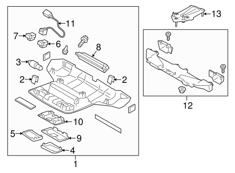 Outback OVERHEAD CONSOLE