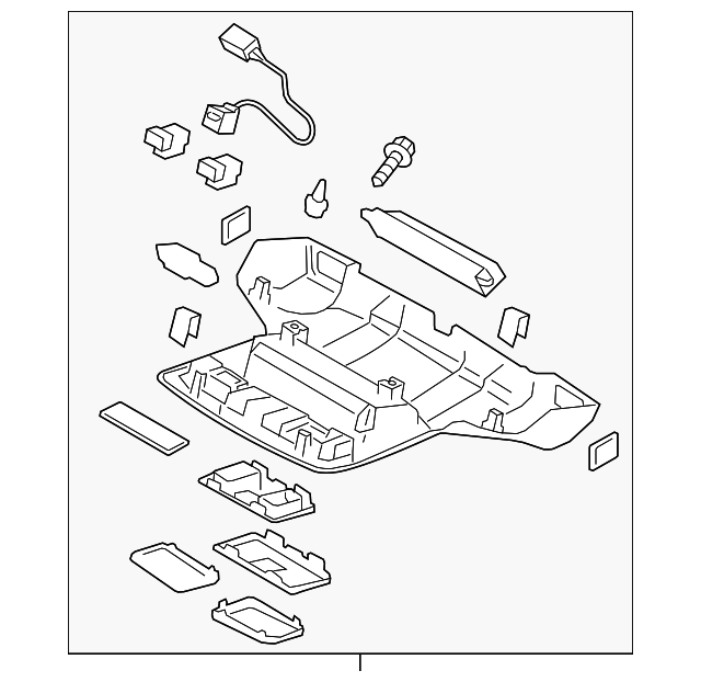87505AL03AME Деталь OVERHEAD CONSOLE