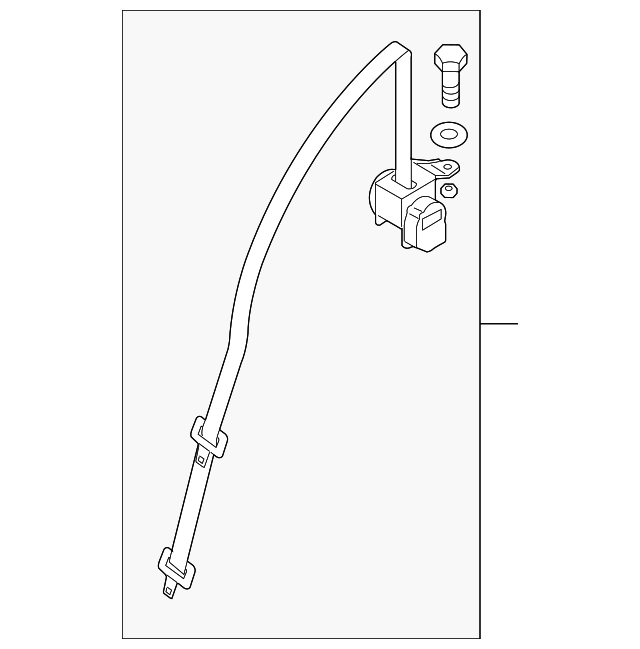 8490685Z30 Деталь CENTER SEAT BELT