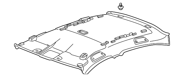 83200-TA0-A03ZB Деталь LINING ASSY., ROOF *YR327L* (PEARL IVORY