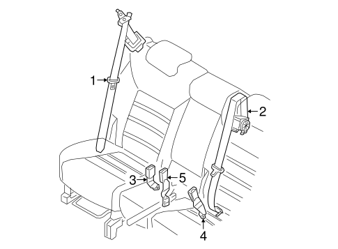 Sorento SECOND ROW SEAT BELTS