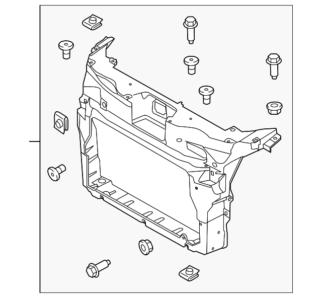 BB5Z-16138-A Деталь RADIATOR SUPPORT