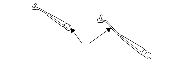 3W7Z-17526-AA WIPER ARM, RIGHT
