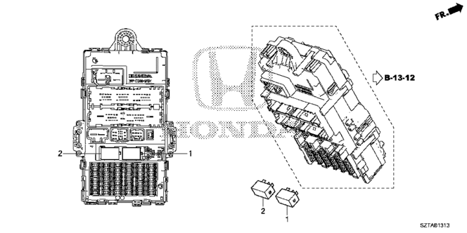 CR-Z CONTROL UNIT (CABIN) (2) ('16)