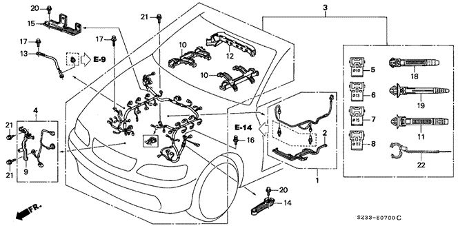 RL ENGINE WIRE HARNESS