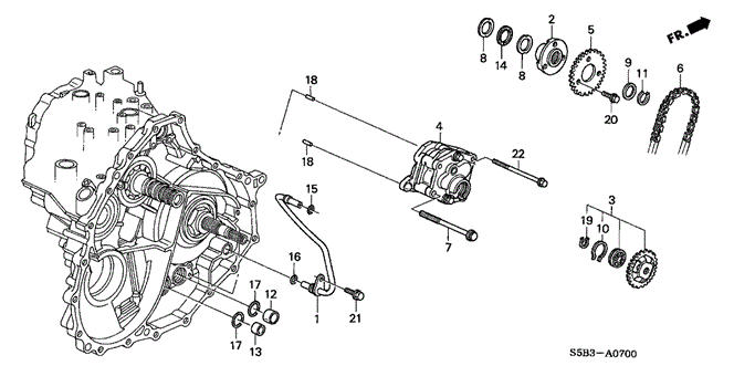 TRANSMISSION - AUTOMATIC/AT OIL PUMP for 2005 Honda CIVIC HYBRID #1