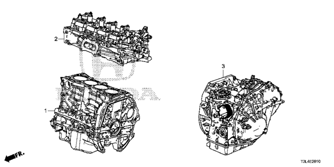 ACCORD COUPE ENGINE ASSY. - TRANSMISSION ASSY. (L4)