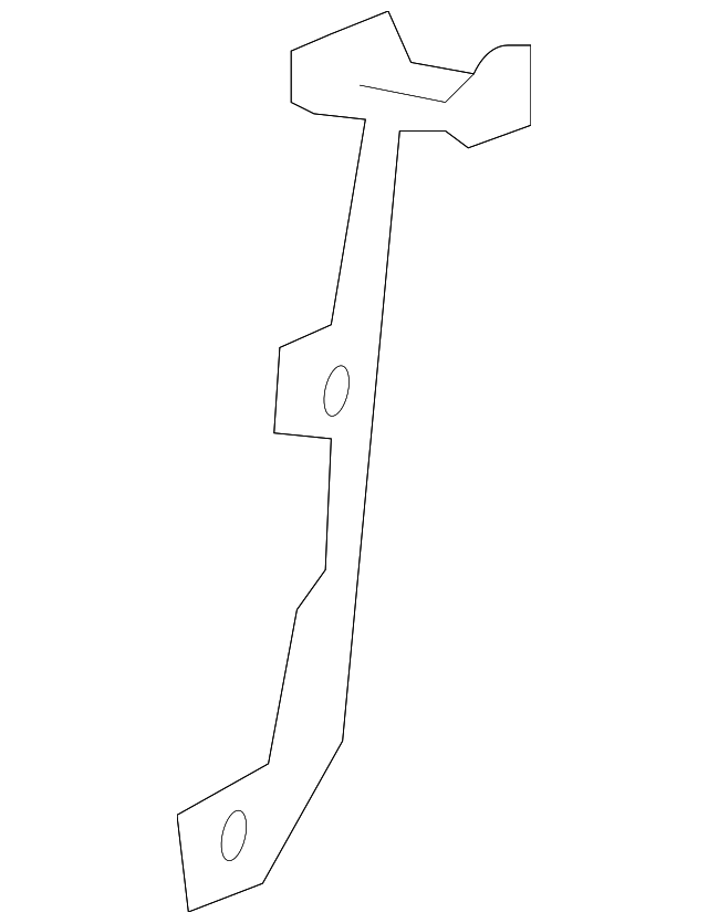 2076400151 Деталь PARTITION PANEL BRACKET, LEFT