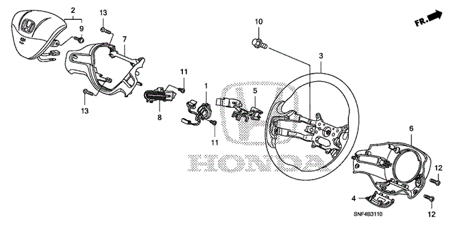 CHASSIS/STEERING WHEEL (SRS) (1) for 2008 Honda CIVIC NGV #1