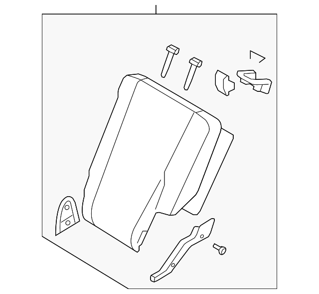 89300-1F0121BK Деталь SEAT BACK ASSY