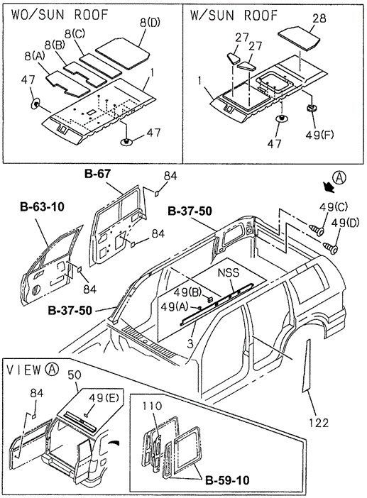 SLX HEAD LINING - TRIM