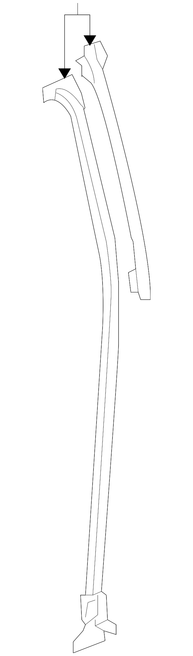 55359396AF Деталь DOOR W'STRIP, RIGHT