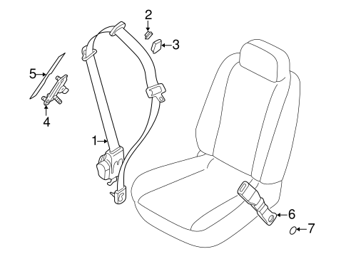 Quest FRONT SEAT BELTS