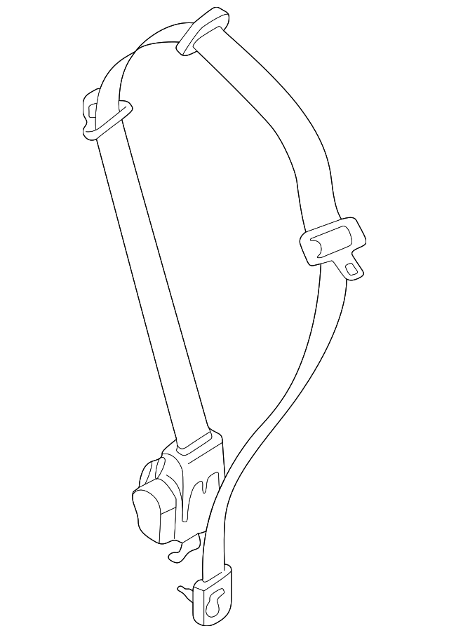 86844-7B027 Деталь BELT & RETRACTOR, RIGHT