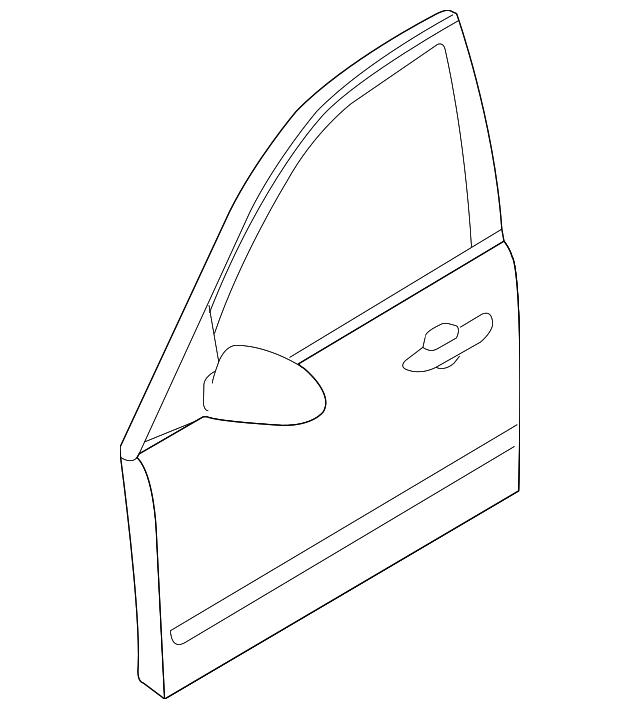 76003-1D010 DOOR SHELL, LEFT