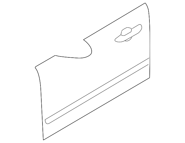 76121-1D000 OUTER PANEL, RIGHT