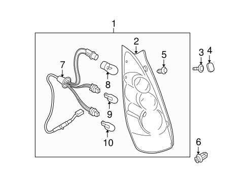 5 BULBS - CHASSIS 3