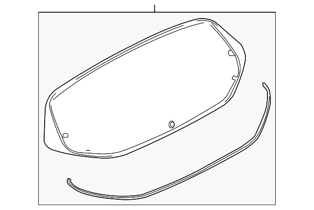90300-3KP0A Деталь LIFT GATE GLASS