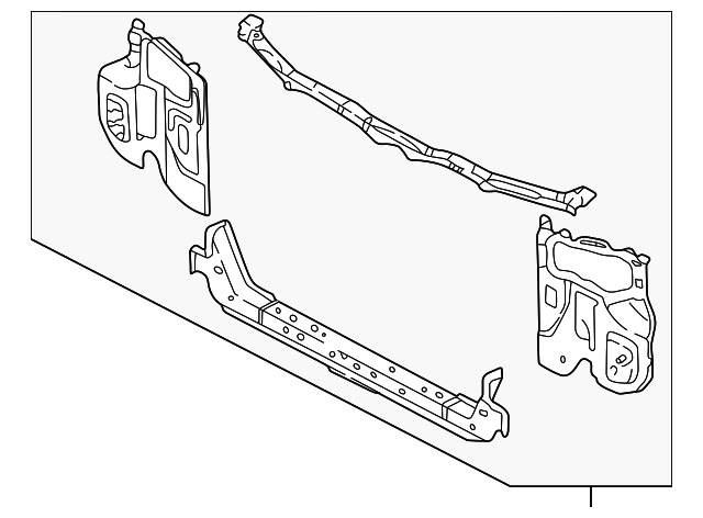 0K2BA-53100B Деталь RADIATOR SUPPORT