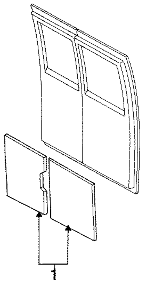B150 INTERIOR TRIM - REAR DOOR 2