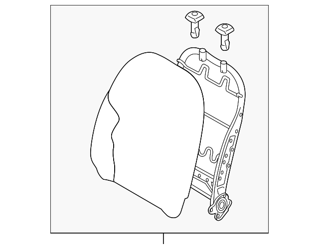 6901B740HB Деталь SEAT BACK ASSY