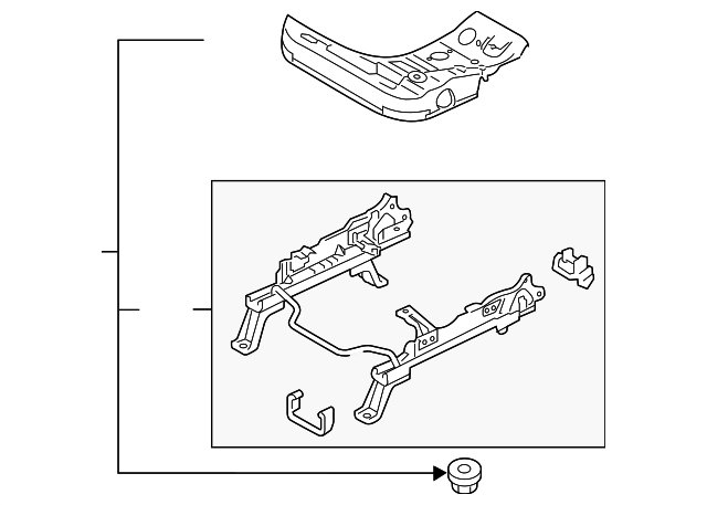 6911B952 Деталь SEAT ADJUST ASSY