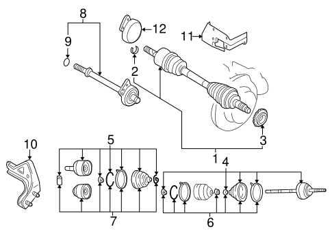 Tribute DRIVE AXLES