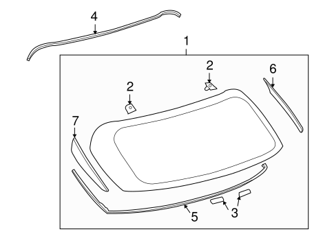RX450h GLASS - LIFT GATE