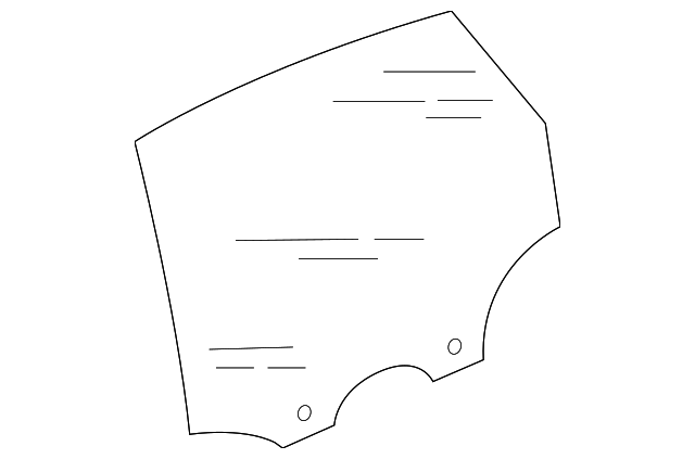4H0-845-025-F Деталь DOOR GLASS, LEFT