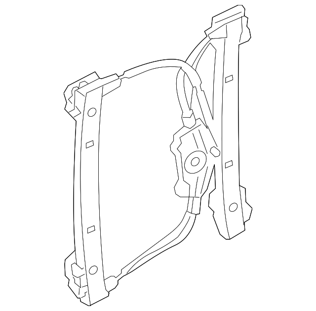 4H0-839-461-C Деталь WINDOW REGULATOR, LEFT