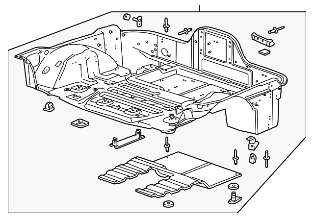23436698 Деталь REAR FLOOR PAN