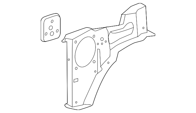 23142248 Деталь OUTER SUPPORT, RIGHT