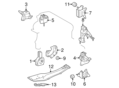 tC ENGINE & TRANS MOUNTING 2
