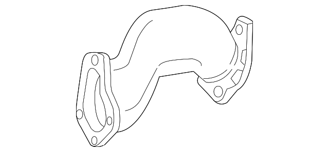 278-140-04-08 FRONT PIPE, RIGHT