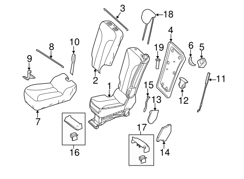 R350 REAR SEAT COMPONENTS 3