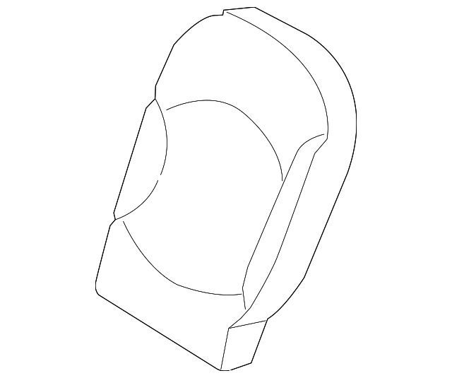 52209808823 Деталь SEAT BACK COVER, RIGHT