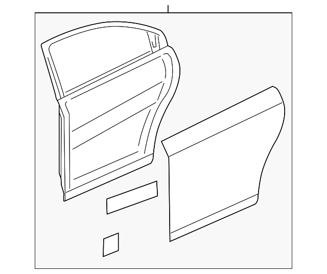 22900379 Деталь DOOR SHELL, LEFT
