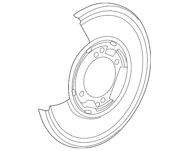 0004260107 Деталь SPLASH SHIELD, RIGHT