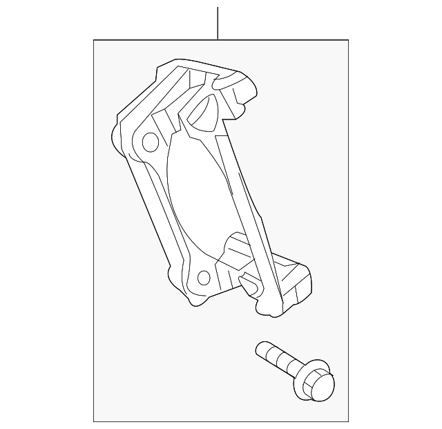 0004206615 Деталь CALIPER MOUNT, LEFT
