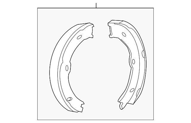 9064200420 Деталь PARK BRAKE SHOES